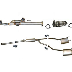 Front Y Pipe Rear Converter Middle Resonator & Mufflers For 2009-2012 Pilot