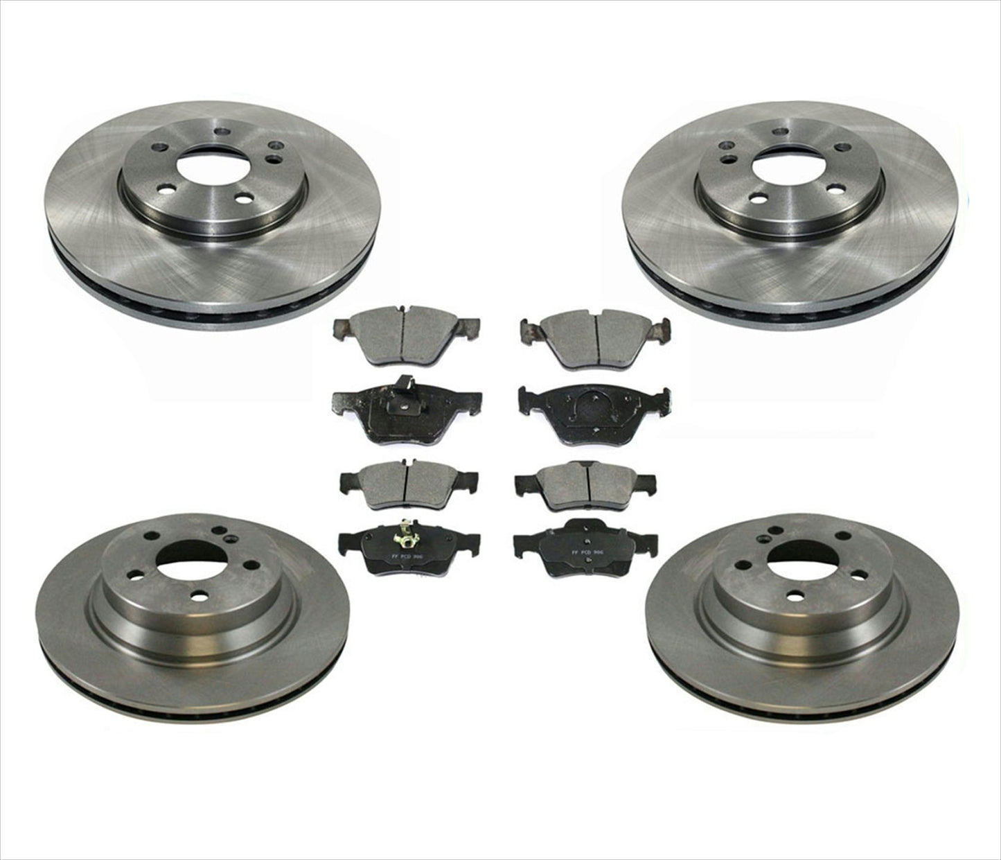 Front & Rear Rotors & Brake Pads For Mercedes Benz E350 4Matic 2006 2007 08 2009
