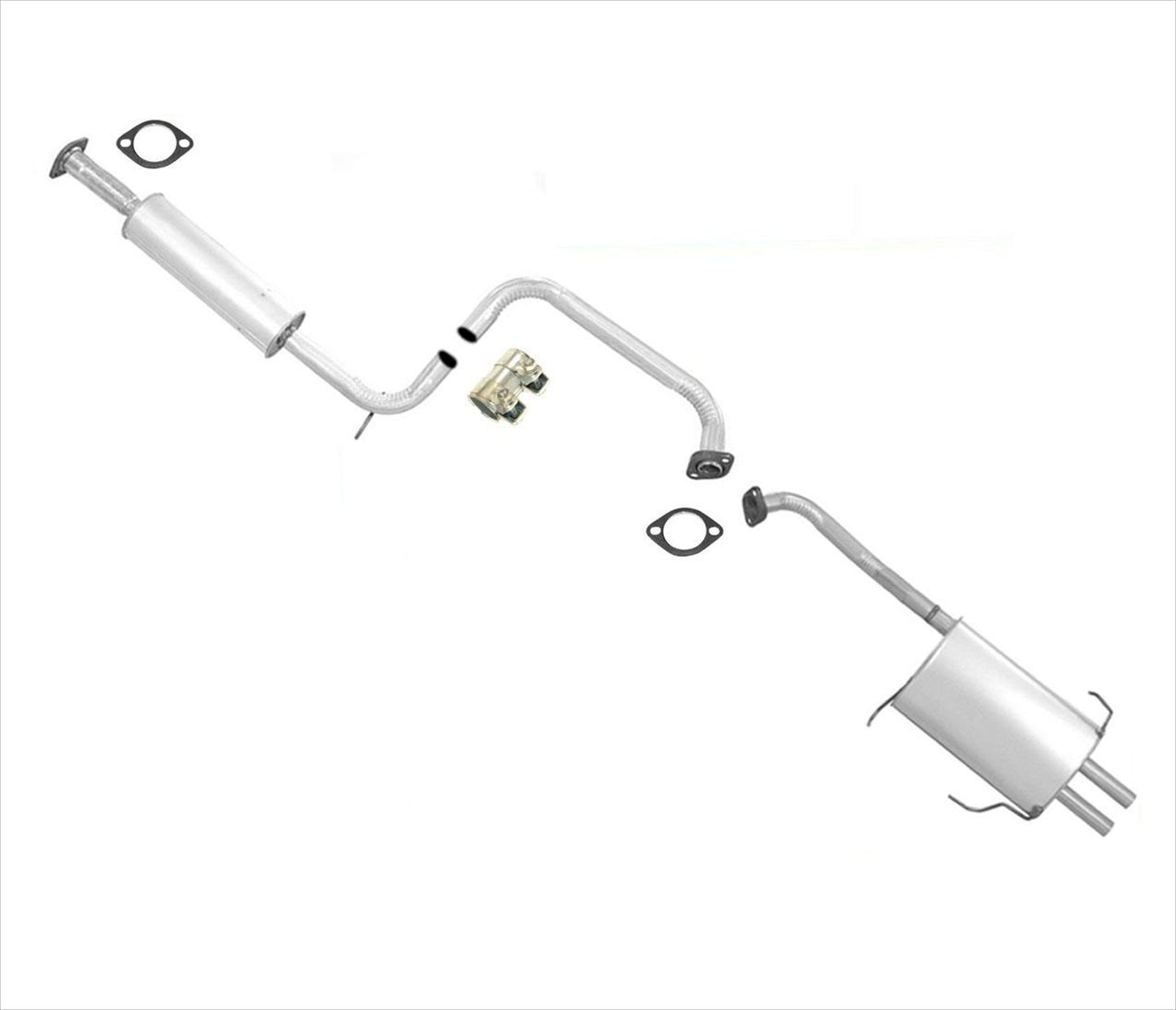 Muffler Resonator Pipe Exhaust for Nissan Maxima 02-03 & Infiniti I35 02-04 3.5