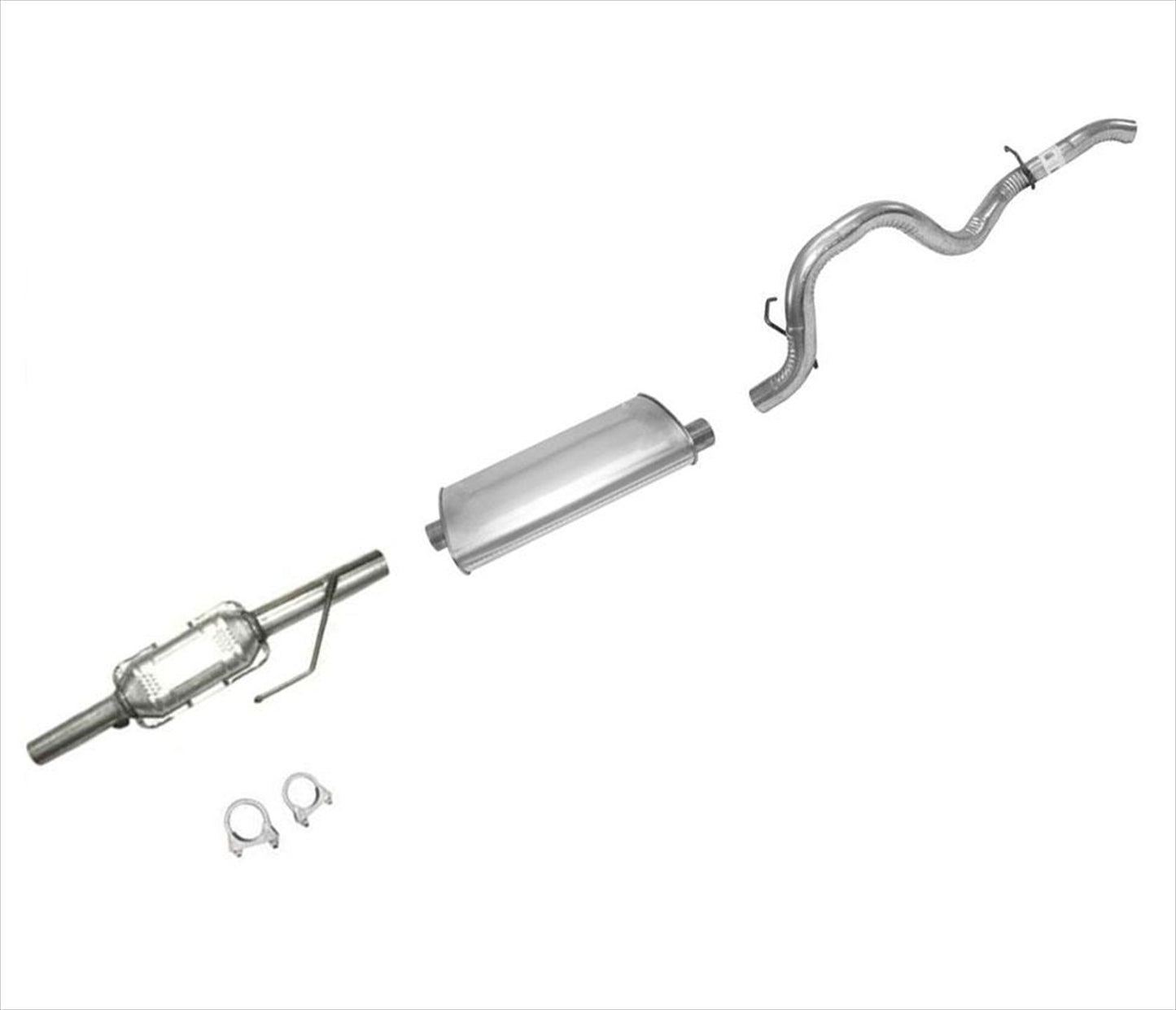 Catalytic Converter Muffler Tail Pipe Exhaust Pipe for Jeep Wrangler 1997-1999