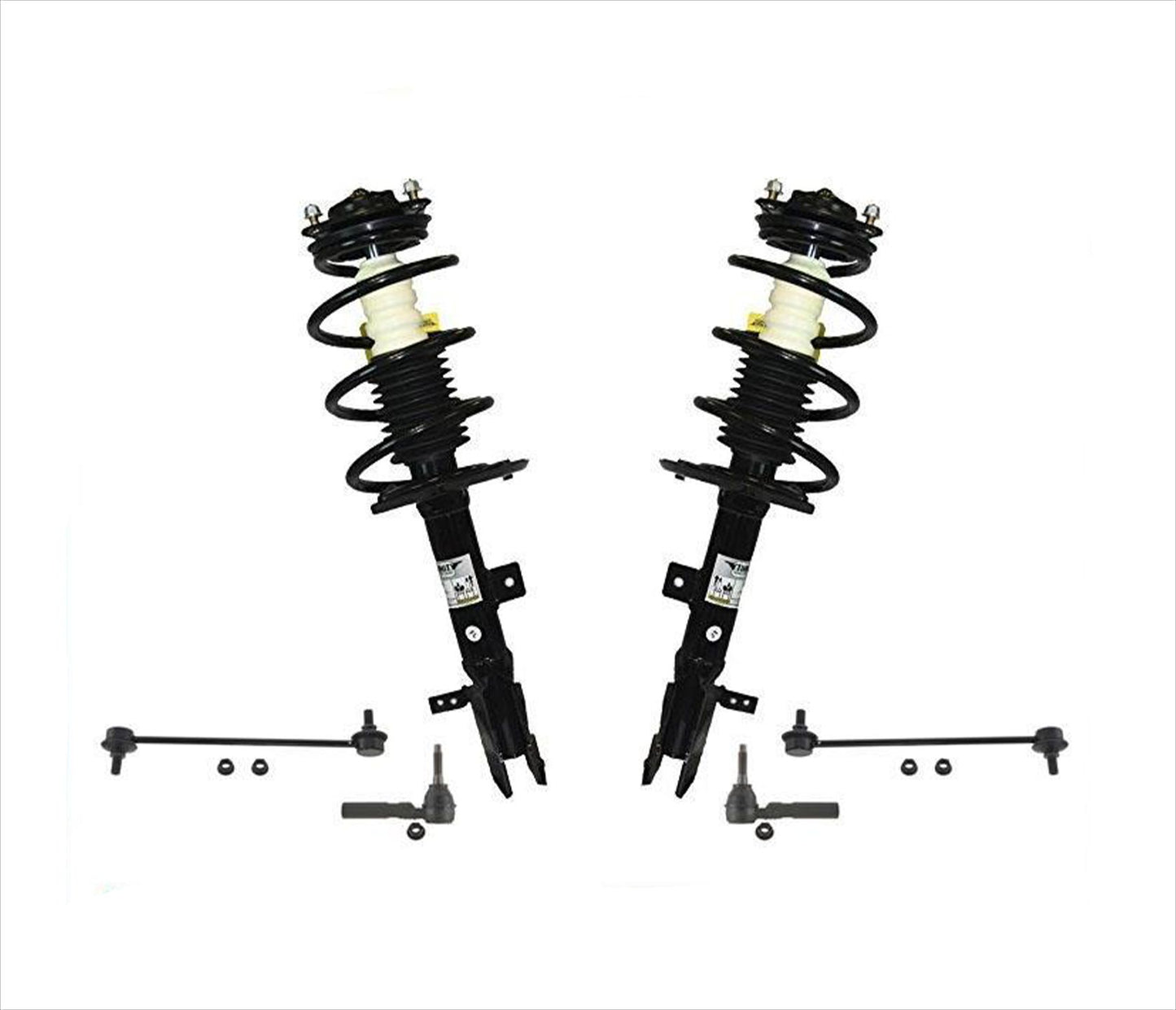 Front Complete Struts Outer Tie Rods Sway Bar Links Fits Jeep Compass 2007-2015