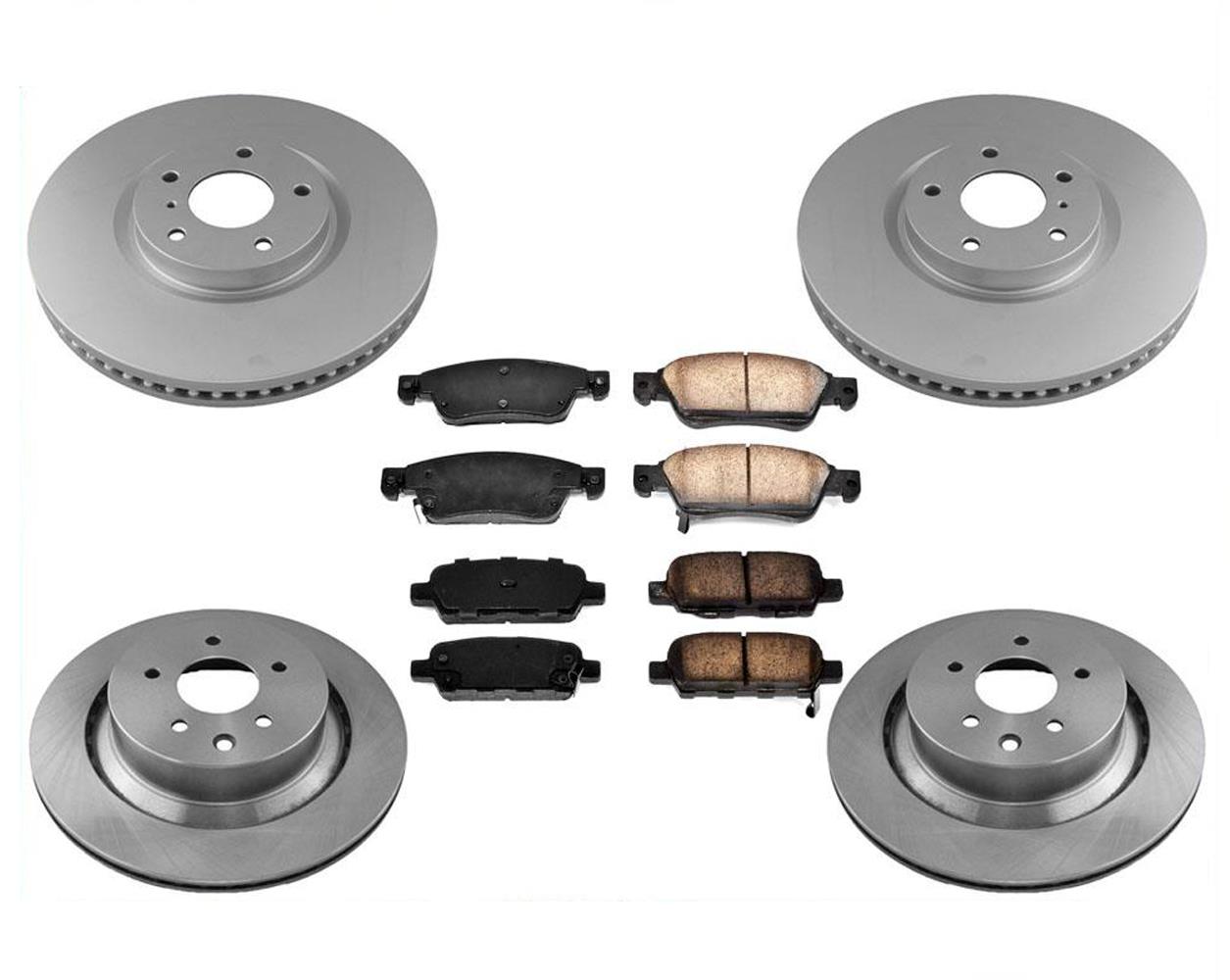 Front & Rear 330mm Brake Rotors Brake Pads For Infiniti Q60 2014-2015 330mm