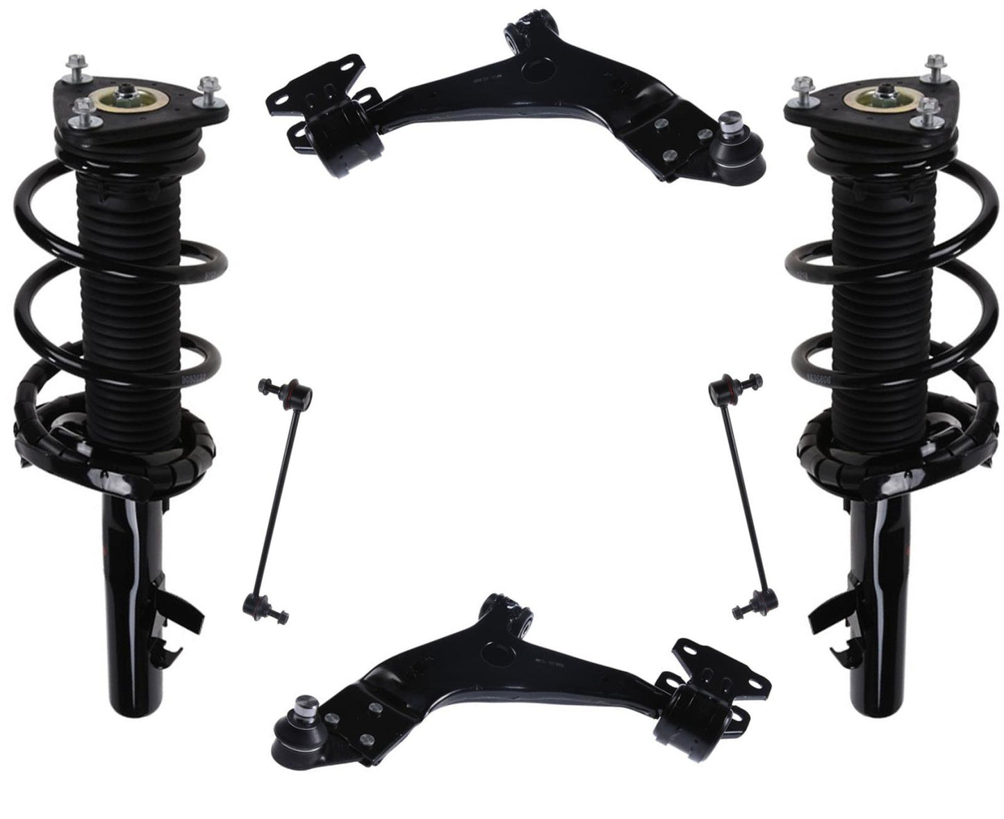 Front Coil Spring Struts Lower Control Arms Lk Fits 2013-2019 Ford Escape Turbo