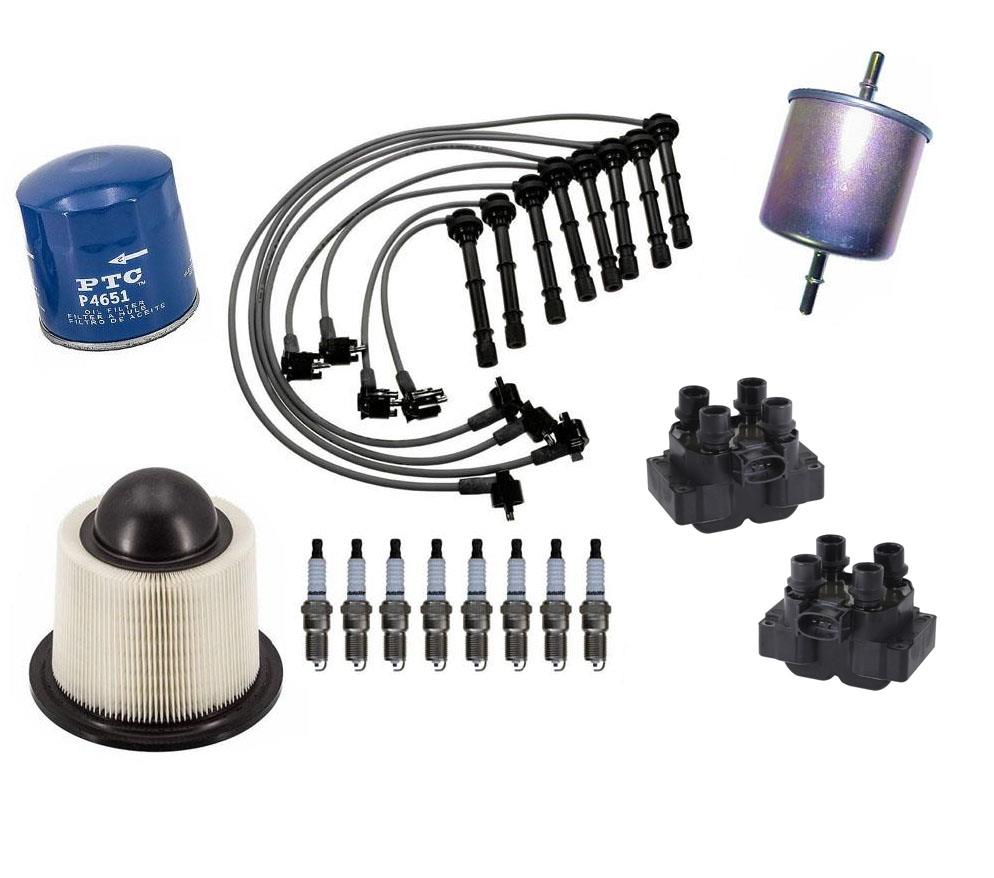 Spark Plug Ignition Wires Coil Oil Air Filters for Lincoln Continetal 4.6L 95-97