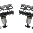 Fits 13-19 Ford Explorer Non Turbo (2) New Frt & Rr Manifold Catalytic Converter