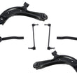Front Lower Control Arms Outer Tie Rods and Links For Nissan Sentra 2013-2019