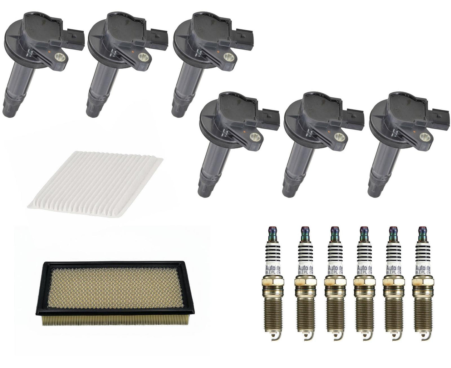 Kit de afinación Bobinas de encendido Bujías y filtros para Ford Edge 3.5L V6 07-10