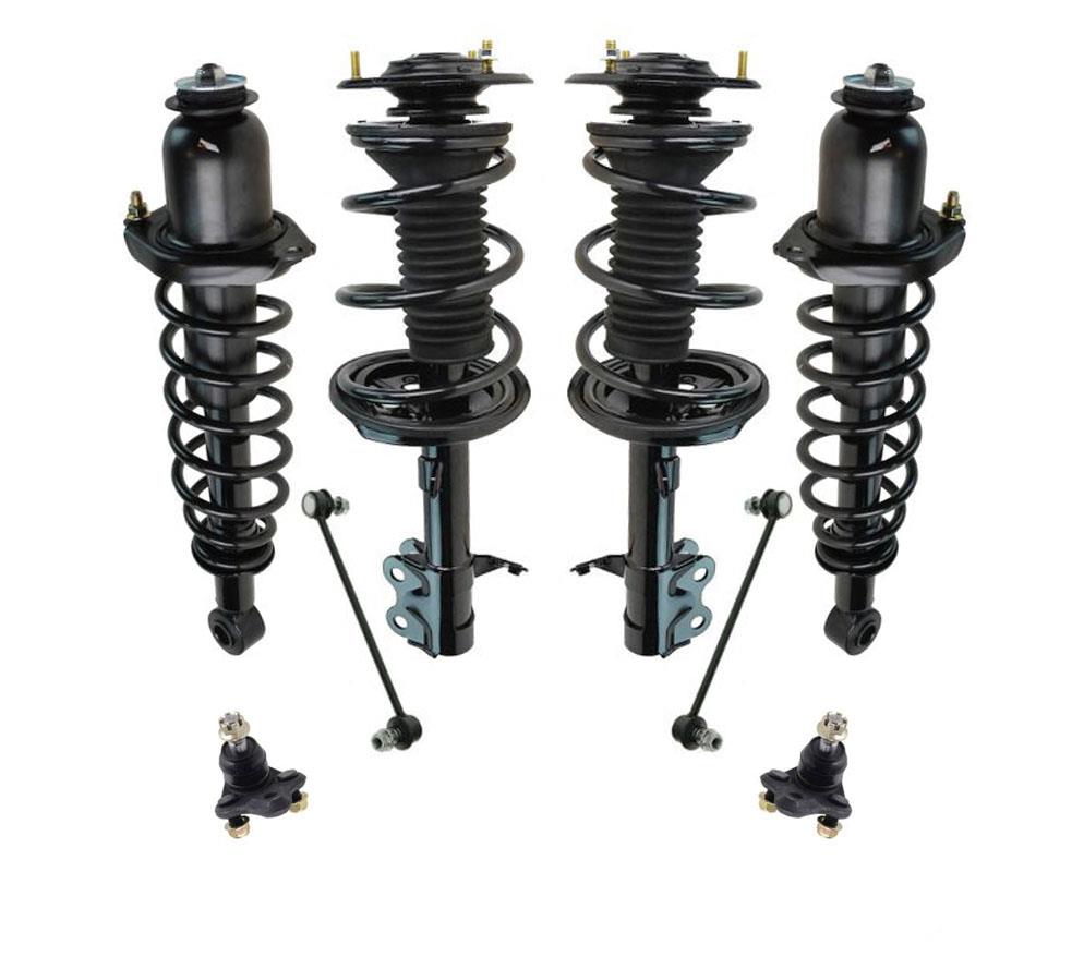 Front & Rear Spr Struts Ball Joints Sway Bar Links For Toyota Prius 1.5L 01-03