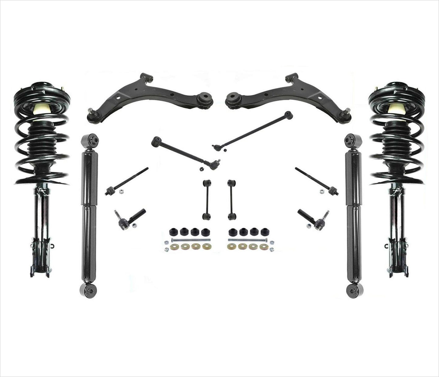 16 PC Kit Front Struts Shocks Control Arms + Rear Lateral Arms 01-10 PT Cruiser