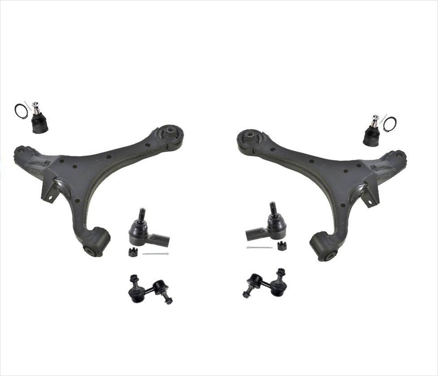 For 2003-2011 Honda Element LX EX Control Arms Ball Joints Tie Rod & Links