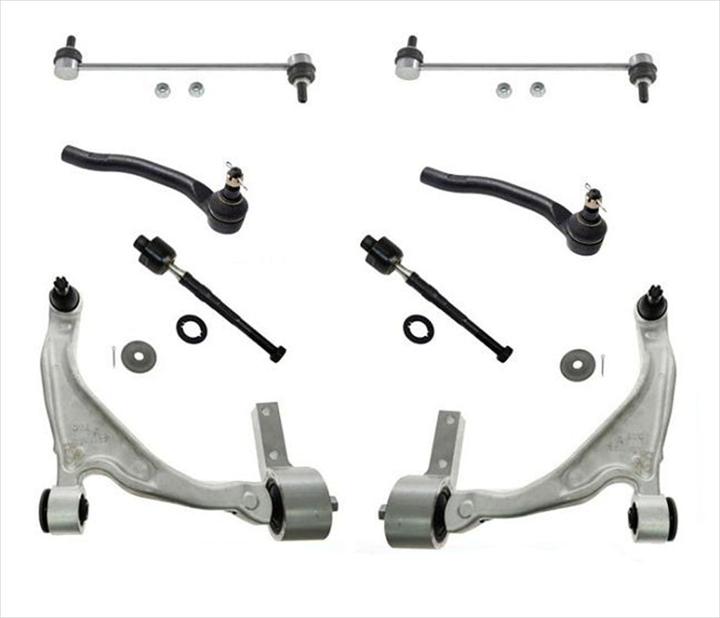 Complete Front Suspension Kit For Honda Pilot 2009-2015 - Control Arms, Sway Links, Tie Rods