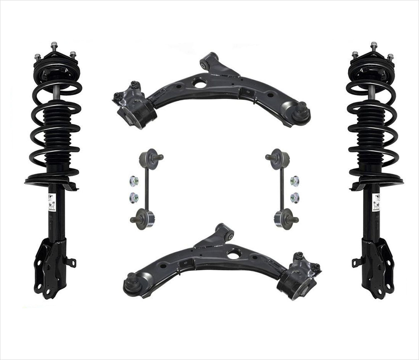 Front Coil Spring Strut Assembly Lower Control Arms & Links Fits 07-12 Mazda CX7