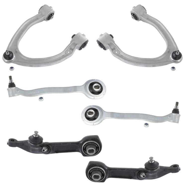 6 Control Arms Front Upp Lower Rear Wheel Drive for Mercedes-Benz 00-05 S500 6pc