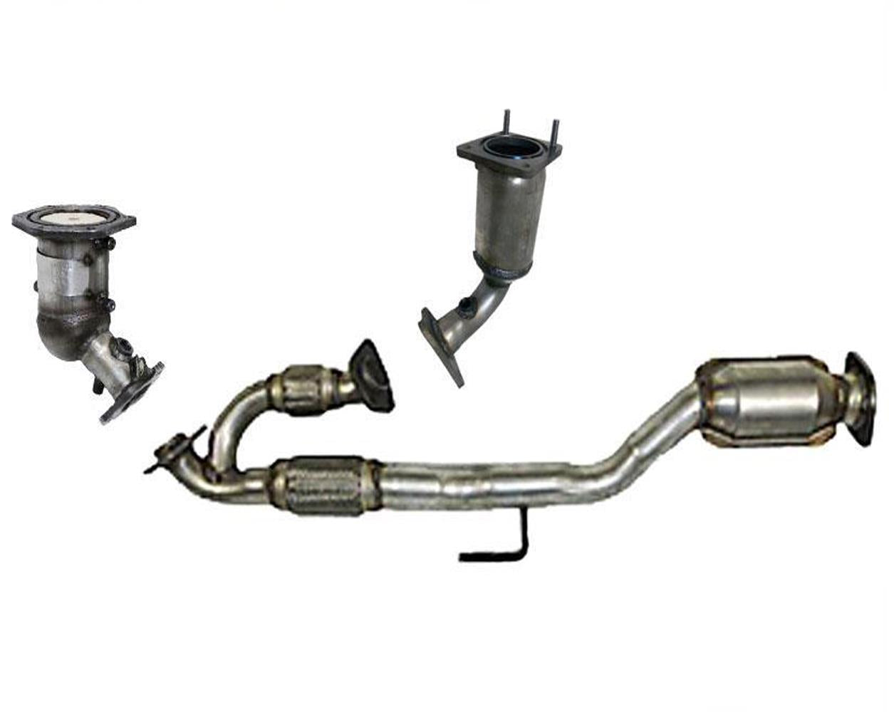 For 2009-17 Murano Front & Rear Engine Y Pipe With Flex and Catalytic Converter