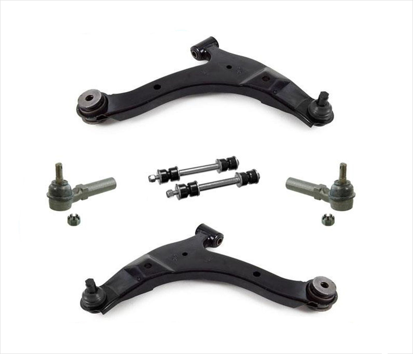 6PC Kit with Front Control Arms + Chassis Parts for 01-10 PT Cruiser 03-05 Neon
