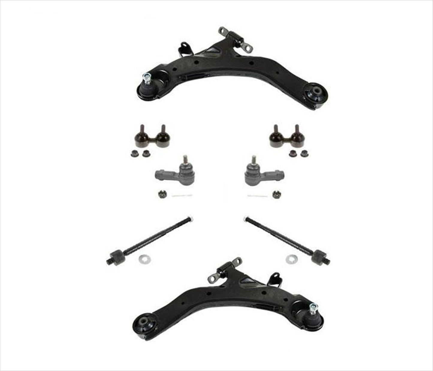 Brazos de control delanteros, barras estabilizadoras, tirantes interiores y exteriores para Hyundai Elantra 01-06