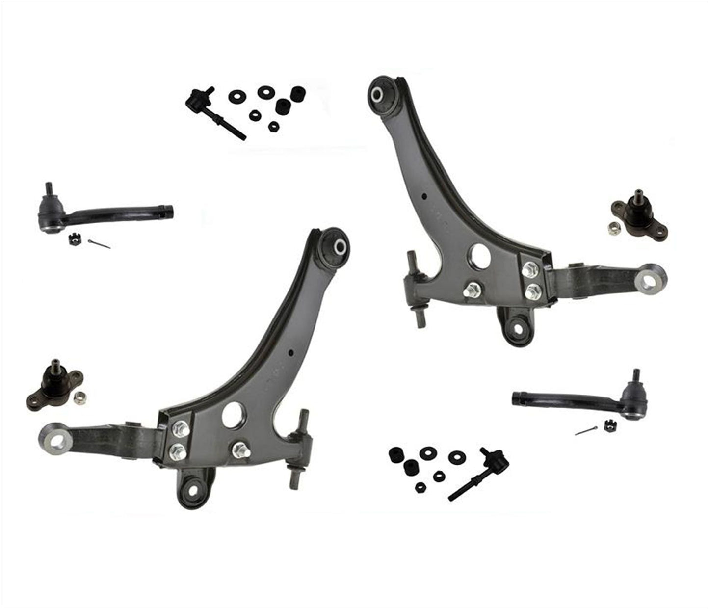 Fits 02-05 Sonata XG350 01-06 Optima Lower Control Arm Ball Joint Tie Rods 8Pc