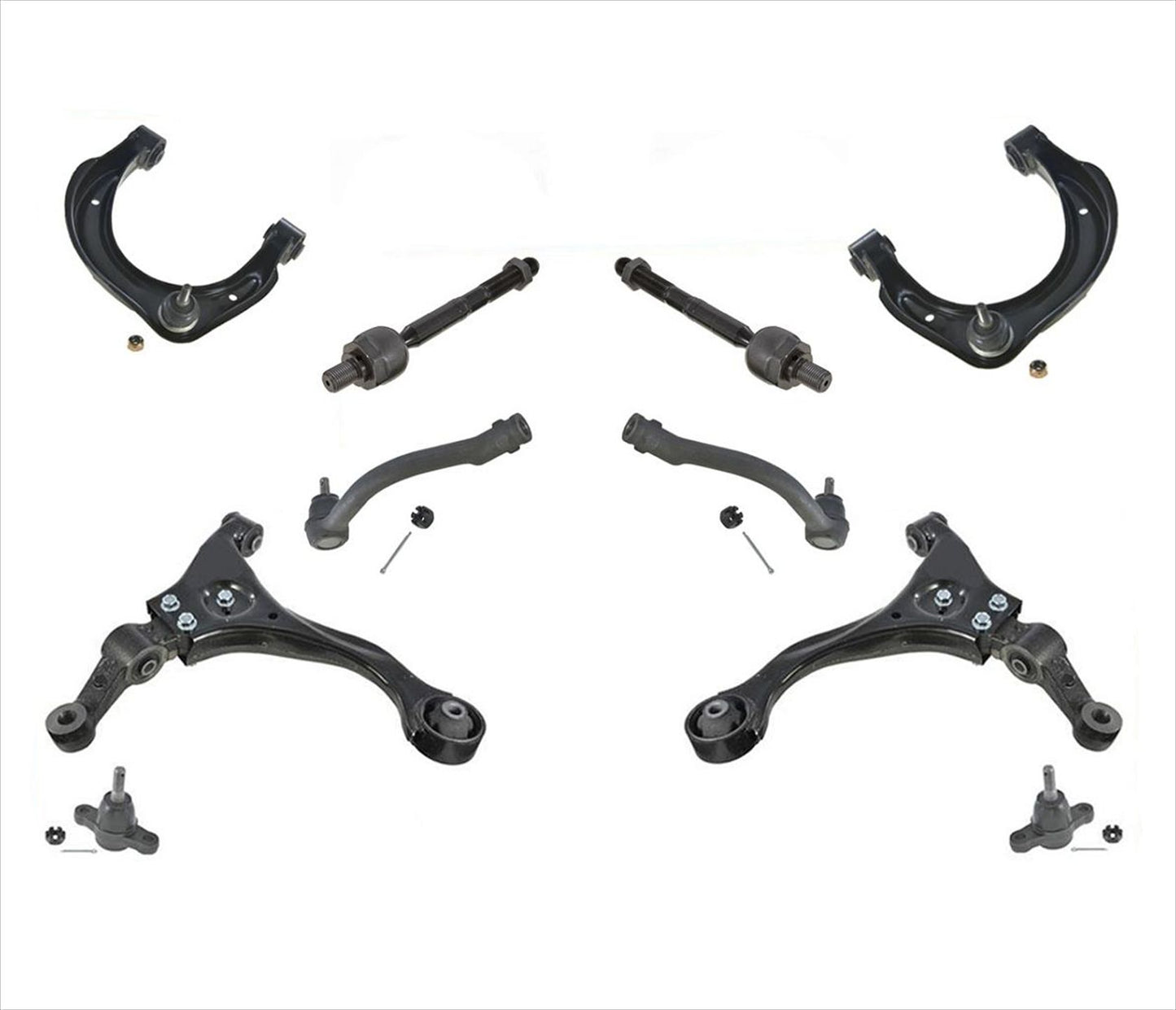 10 Pcs Chassis Kit Upper & Lower Control Arm With Ball Joints For Sonata 09-10