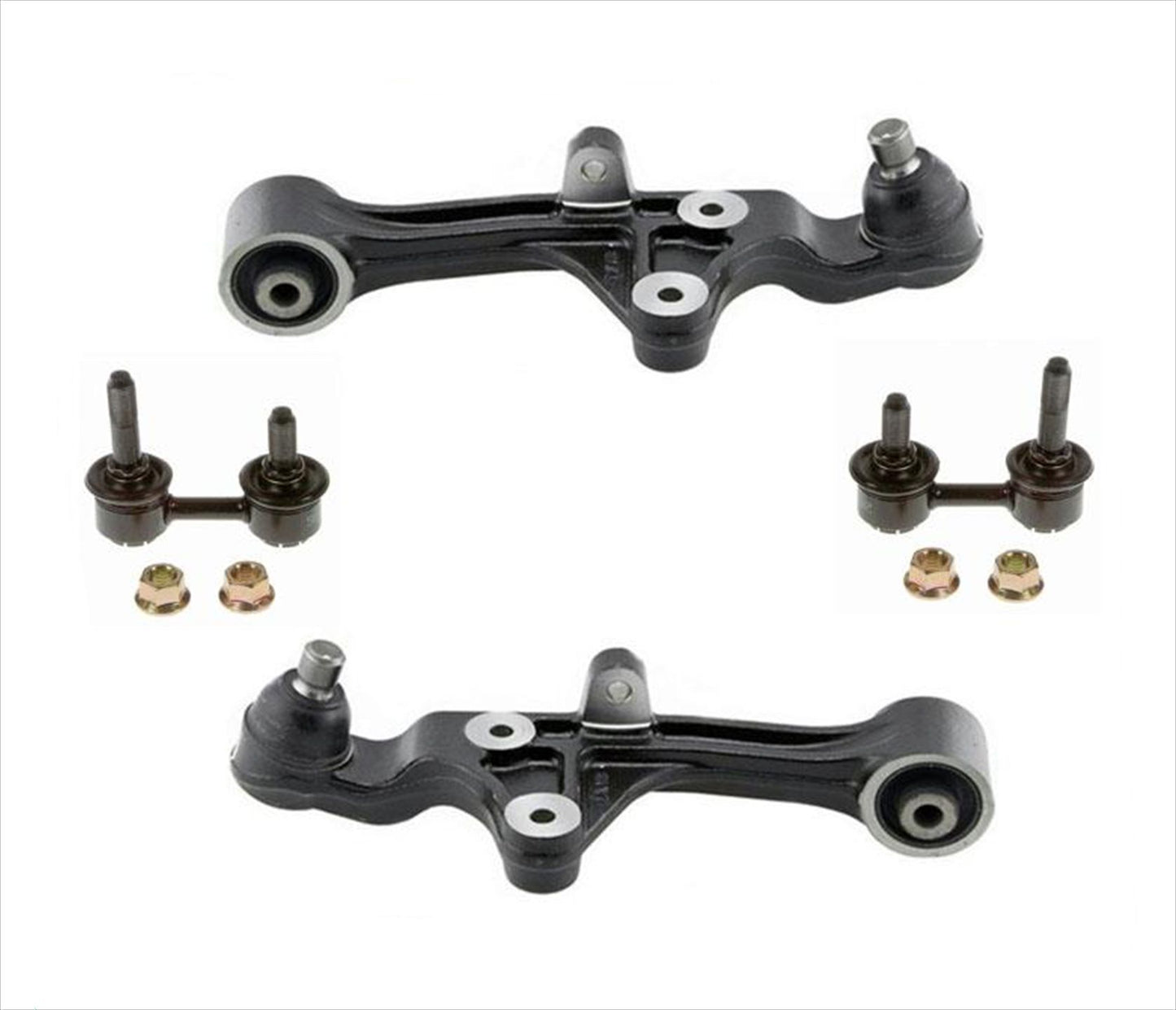 Front Lower Suspension Control Arms & Sway Bar Links for 02-05 Kia Sedona