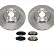 Fits 12-15 Toyota Yaris SE Front Brake Disc Rotors & Pads Models W 4 Wheel Disc