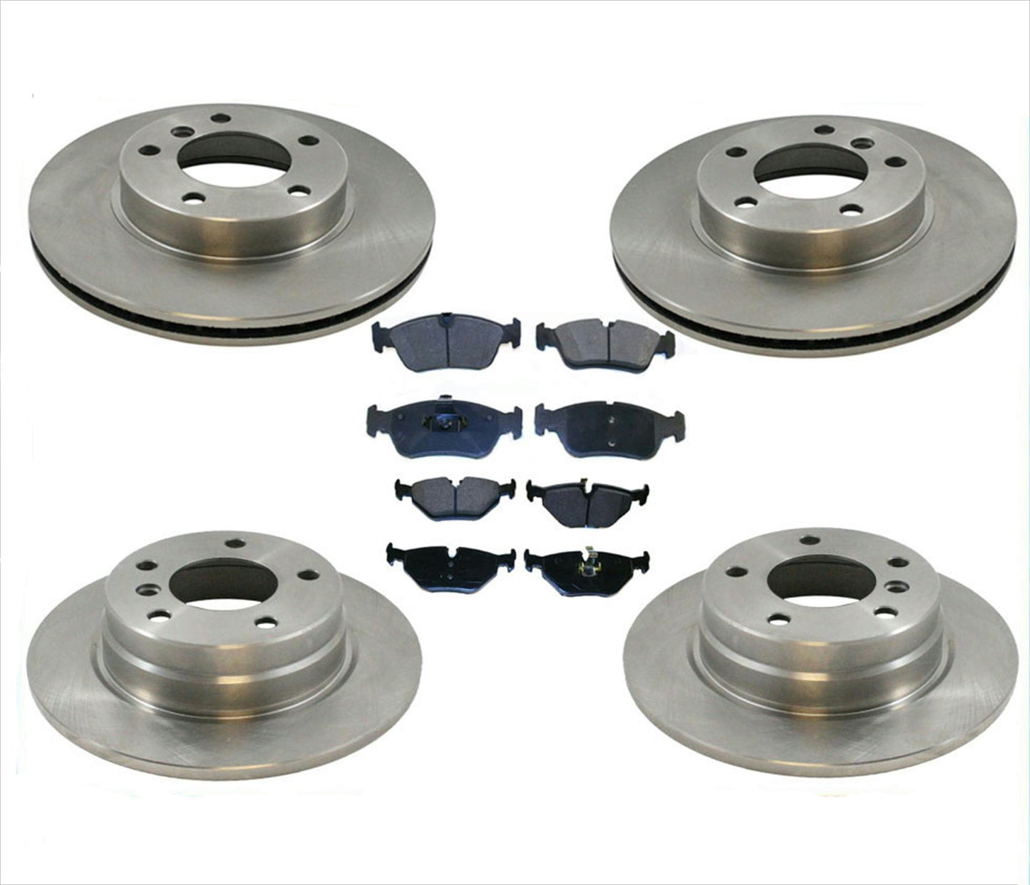 Front Brake Rotors Ceramic Pads & Rear Rotors & Brake Pads Fits 92-1998 BMW 318i