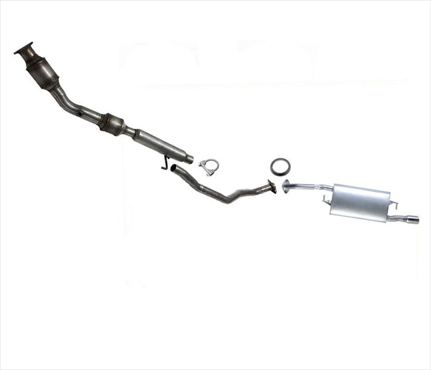 Convertidor catalítico trasero con resonador medio y silenciador para Corolla S 09-12 1.8L