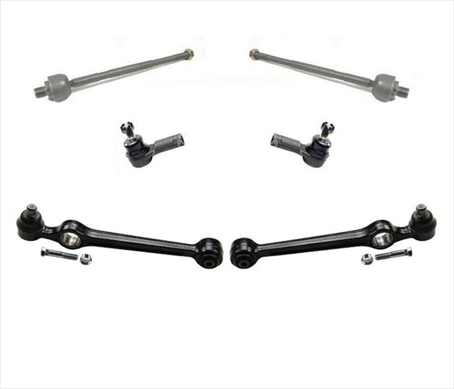 Para 90-93 Ford Festiva rótulas inferiores, brazos de control, extremos de barra de acoplamiento interior y exterior