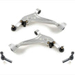Front Left Right Lower Control Arms Outer Tie Rods for Nissan X-Trail 2002-2007