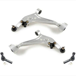 Front Left Right Lower Control Arms Outer Tie Rods for Nissan X-Trail 2002-2007