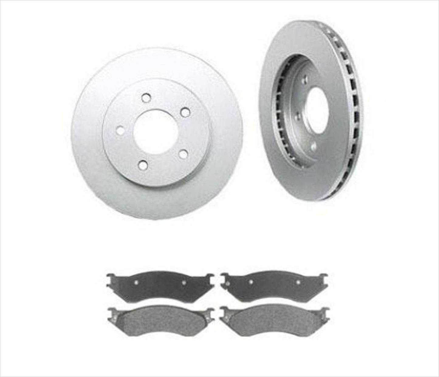 For 4 wheel Drive 00-01 Dodge Pickup Ram 1500 Disc Brake Rotors Ceramic Pads