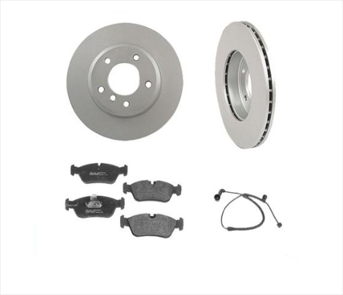 Front Brake Rotors & Pads & Sensor for 2001-2005 BMW 325Xi