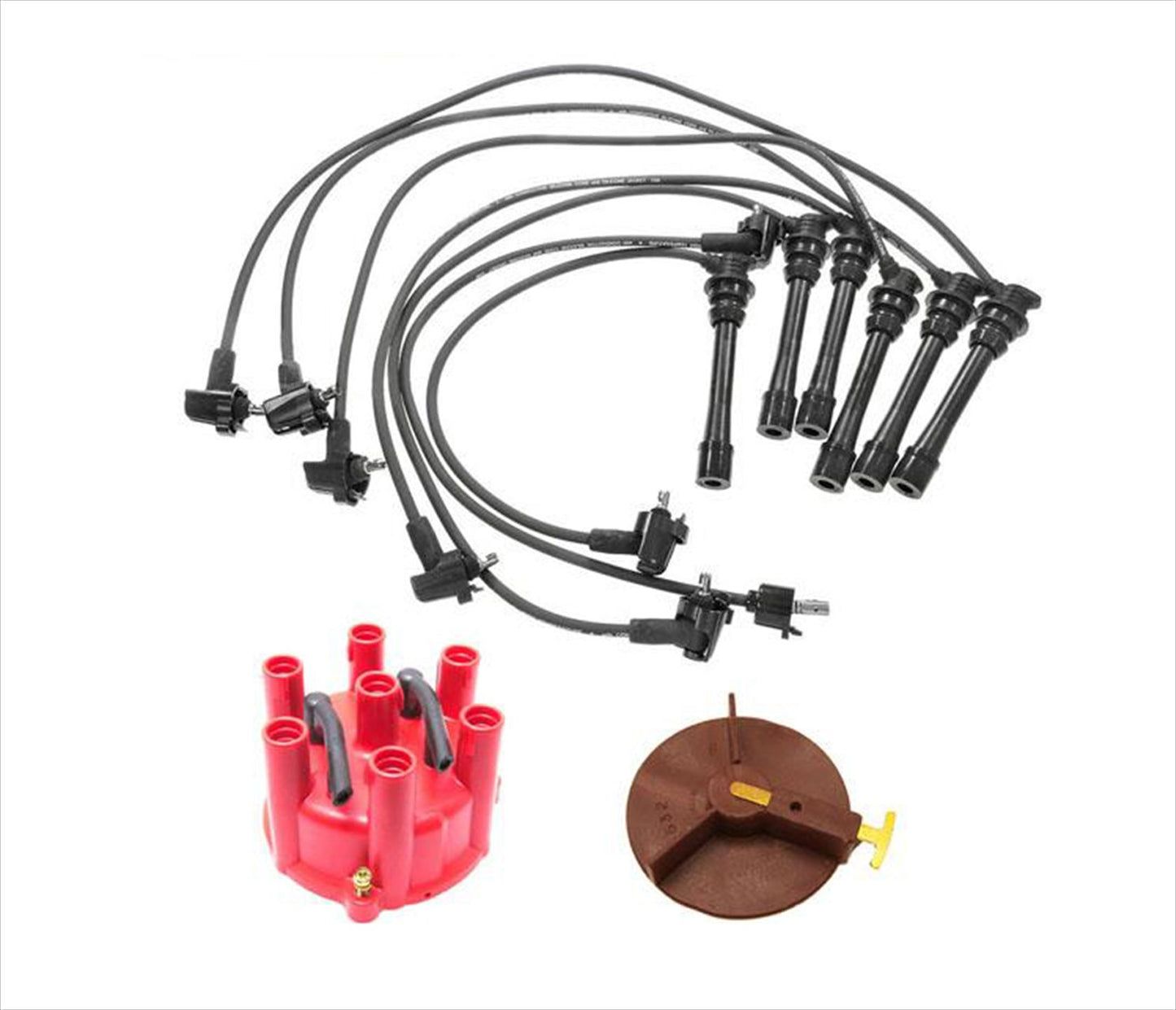 Ignition Wires Distributor Cap & Rotor for Toyota Camry 2.5L V6 89-91