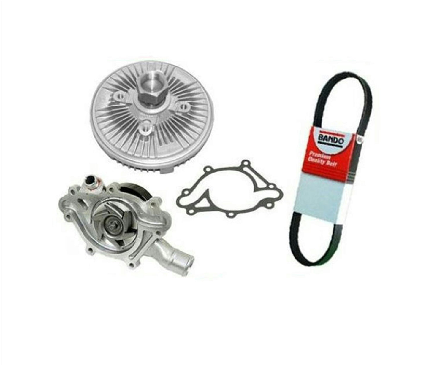 94-01 Ram Pick Up 1500 3.9L 5.2L 100% Leak Tested Water Pump Fan Clutch Belt