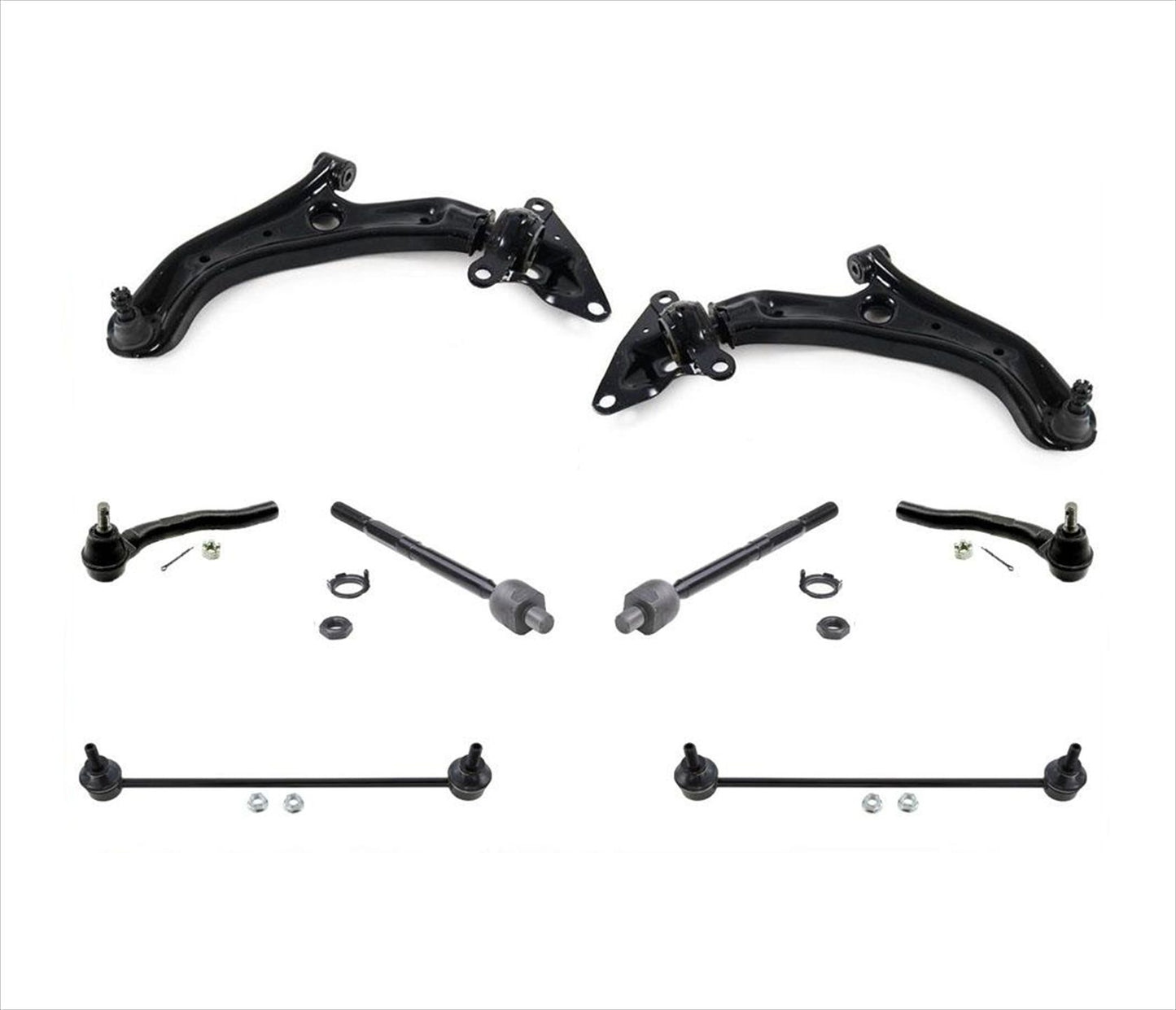 For 2009-2013 Honda Fit Lower Control Arm Bushings & Ball Joint Tie Rods & Links