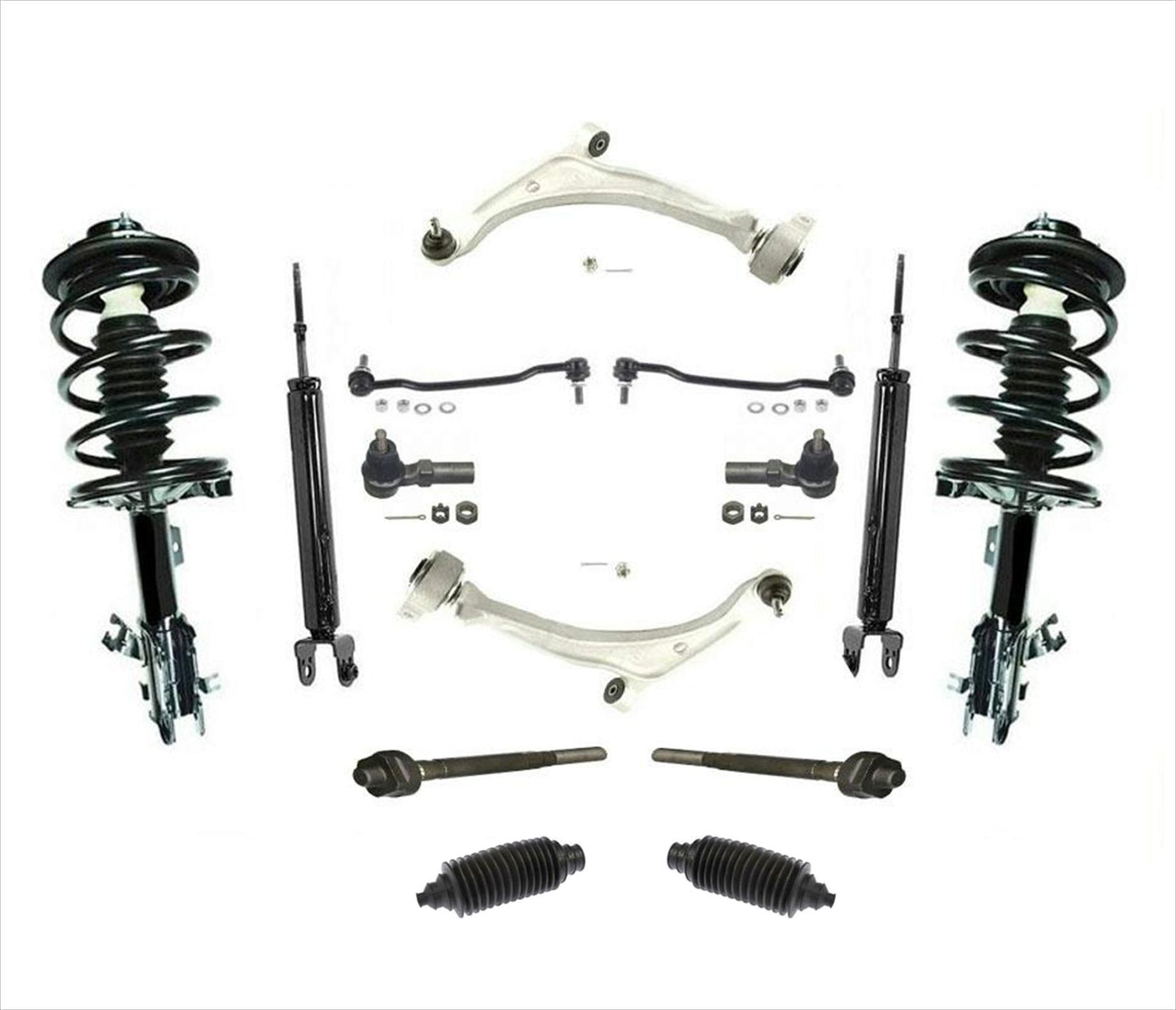 Kit de 12 piezas de brazos de control inferiores de amortiguadores delanteros para Nissan Altima 2.5L 02-06