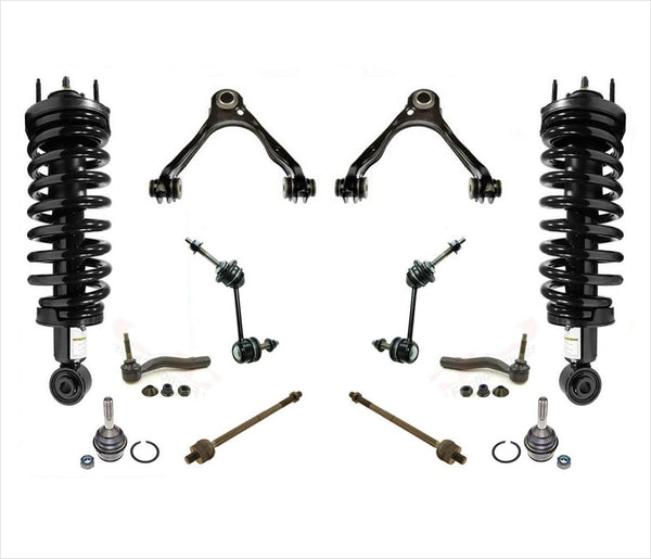 For 03-11 Crown Victoria Coil Spring Struts Control Arms Ball Joints Tie Rods
