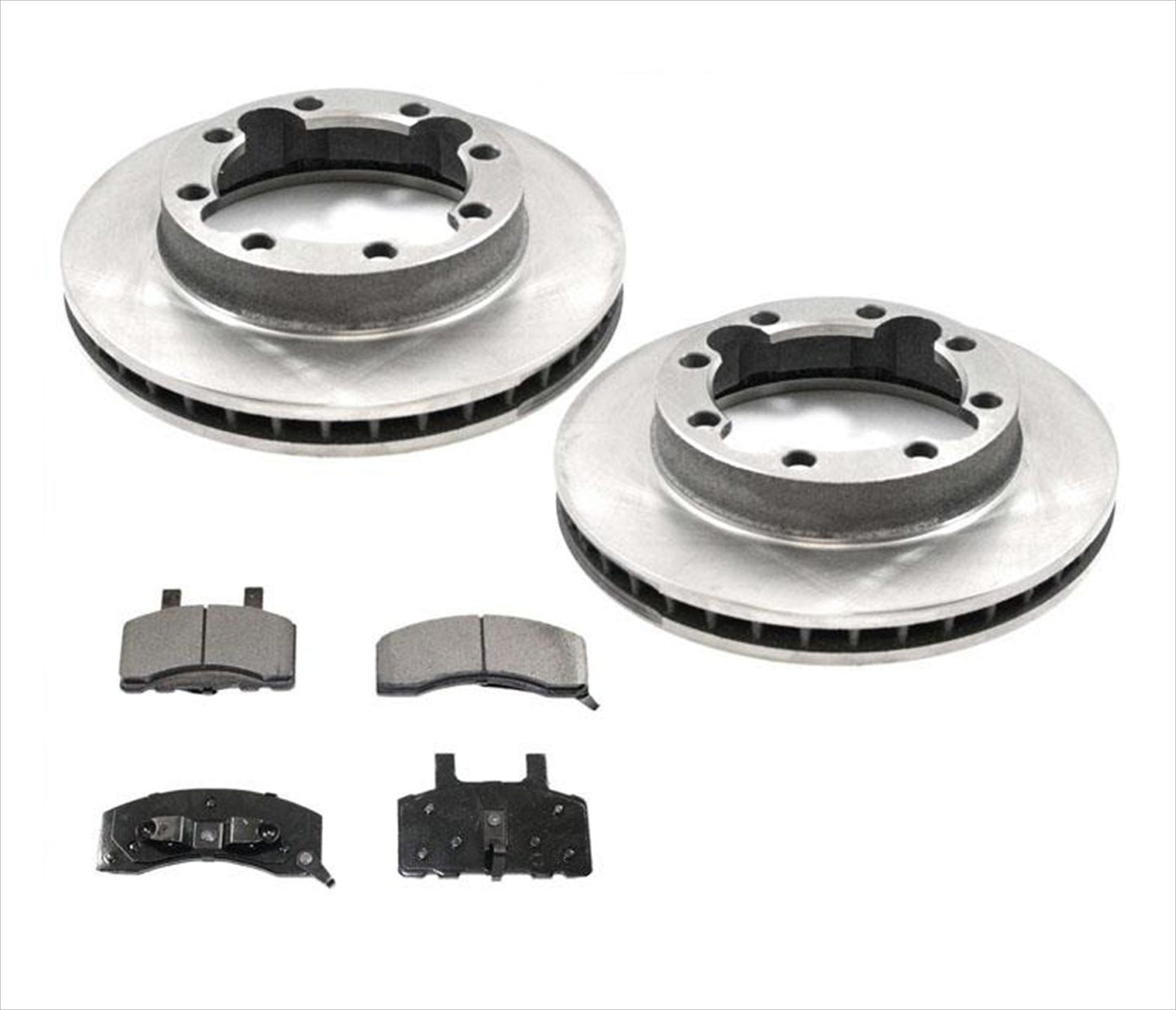 Frt Brake Rotor Ceramic Pads 8 Stud Fits 88-2000 Chevy K2500 4x4 Pick Up Only