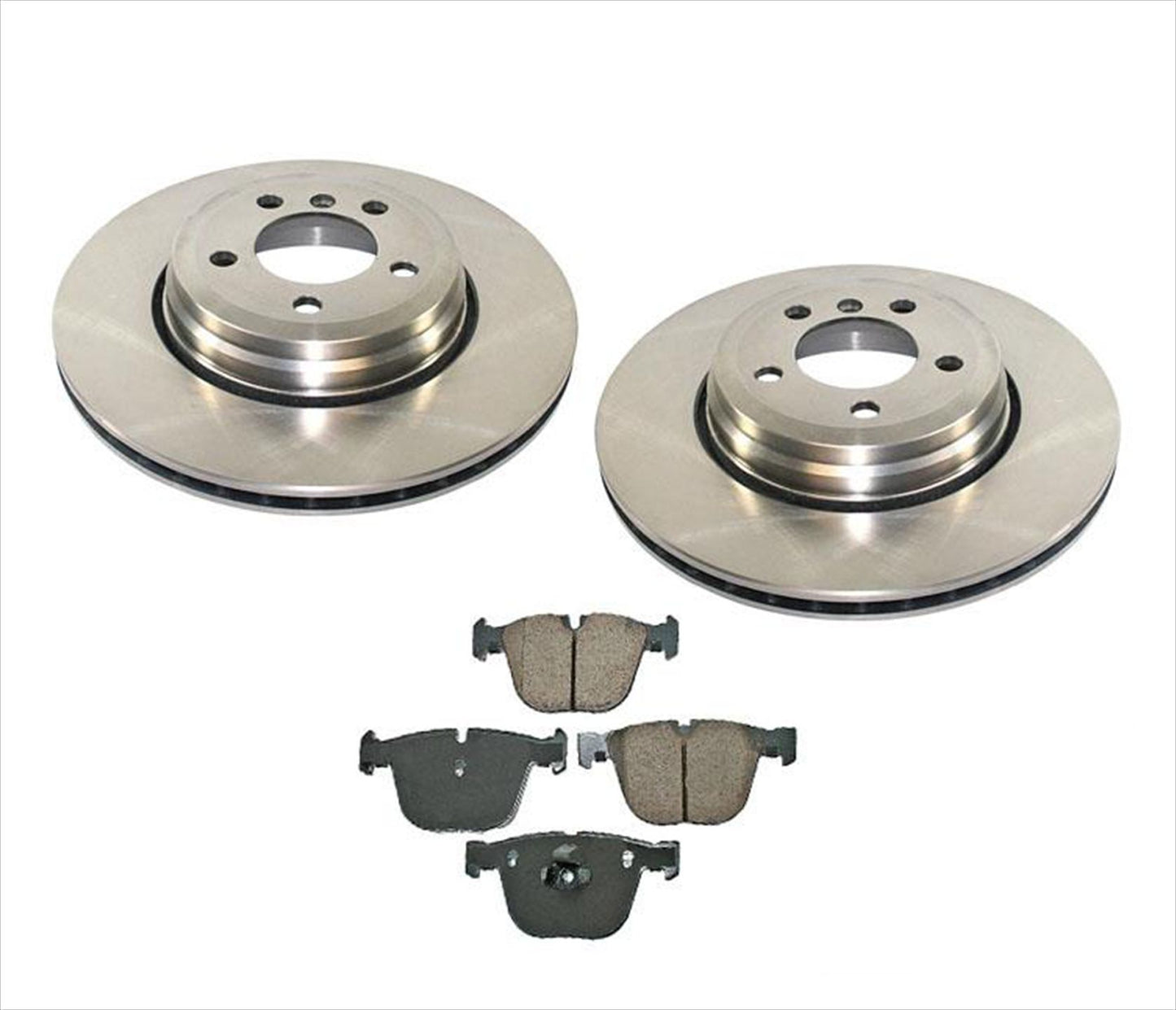 For 2002-2005 BMW 745Li 745i 760i Rear Brake Rotors & Ceramic Brake Pads