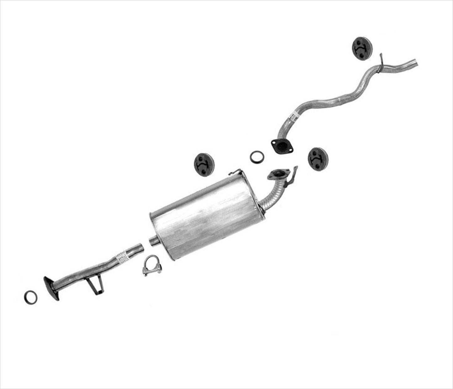 Muffler Tail Pipe Exhaust System 1.3 1.6 2 Door For 89-95 Geo Tracker Sidekick