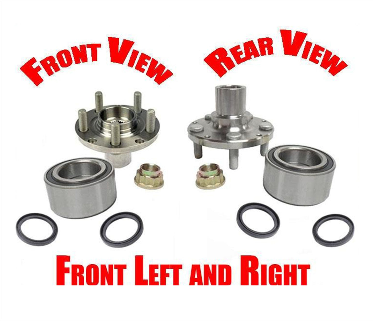 Buje de rueda y rodamiento con sellos 63051K para Subaru Outback 00-04