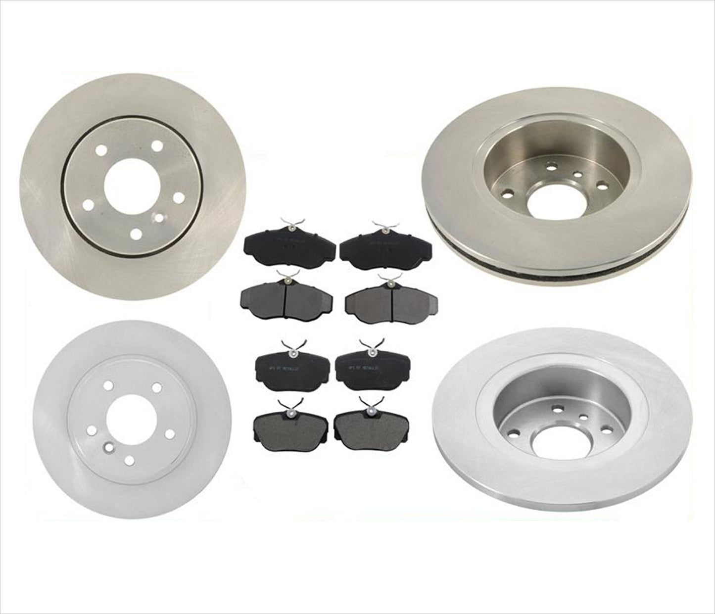 Se adapta a 95 a 02 Range Rover 4.0 4.6 SE HSE rotores delanteros y traseros y almohadillas de cerámica, 6 piezas
