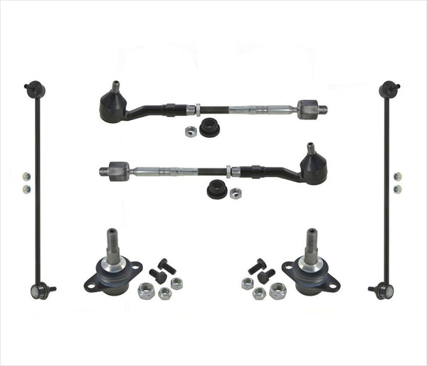 8 Pieces Kit For Tie Rods Ball Joints & Links Fits For BMW 06-07 525Xi
