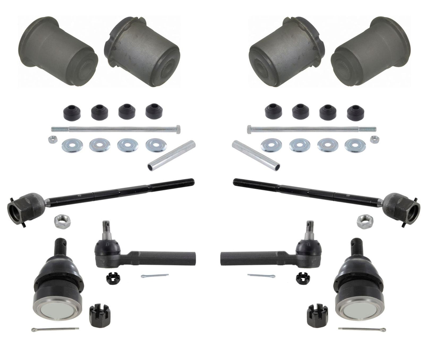 Kit de buje y rótula del brazo de control inferior delantero para Ford Mustang 1994-02, 10 piezas