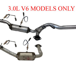 For Ford 07-08 Ranger 3.0L Only Y Pipe Dual Catalytic Converter Pipe O2 Sensors