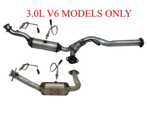 For Ford 07-08 Ranger 3.0L Only Y Pipe Dual Catalytic Converter Pipe O2 Sensors