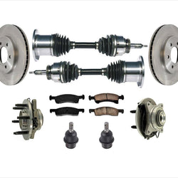 Rodamientos de rueda delantera Ejes CV Juntas esféricas para tracción en las cuatro ruedas Expedition 03-06