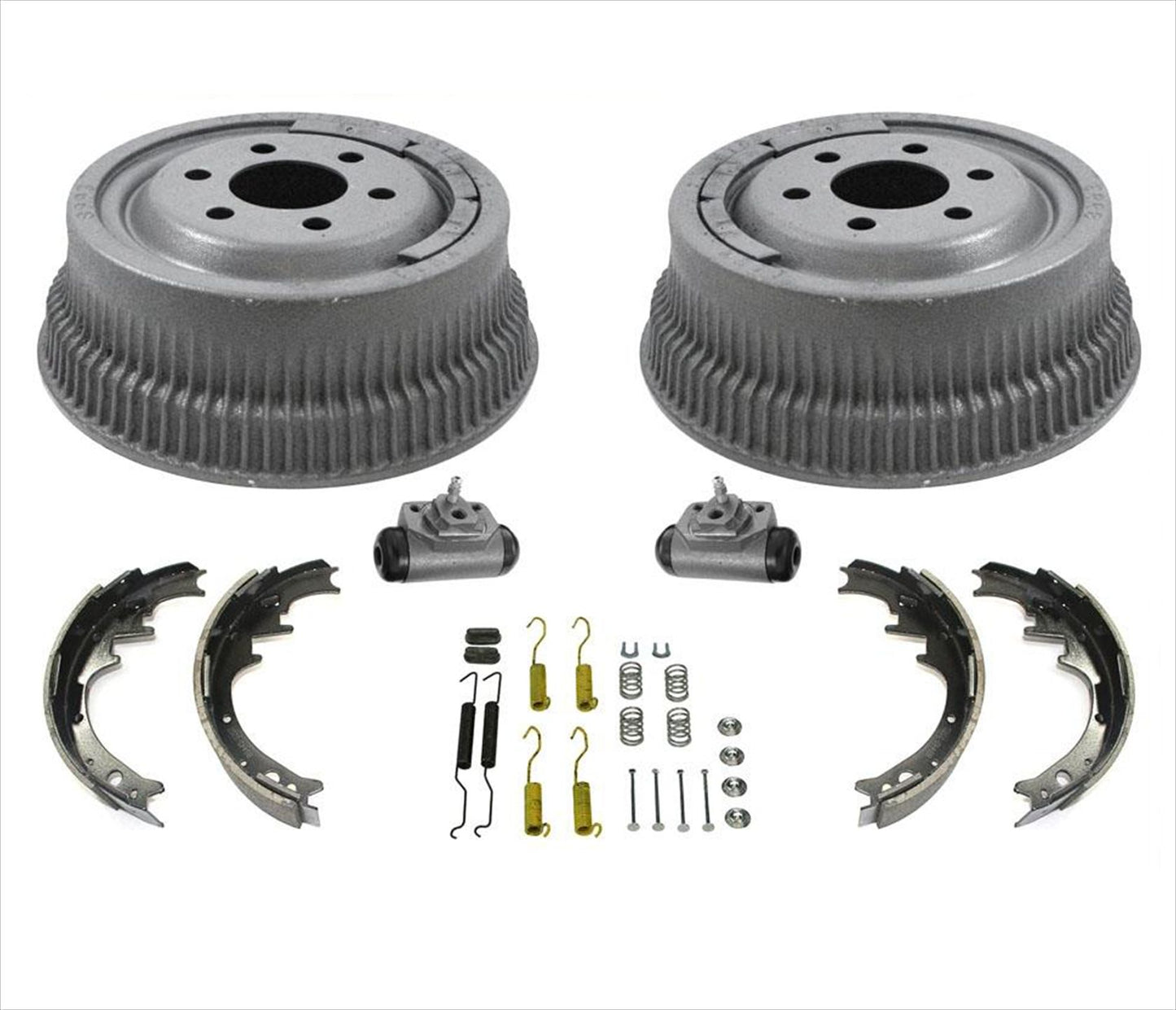Para 91-98 Dakota, tambores y zapatas de freno trasero de 10 pulgadas de tamaño más grande, tamaño de tambor Ck, 6 piezas