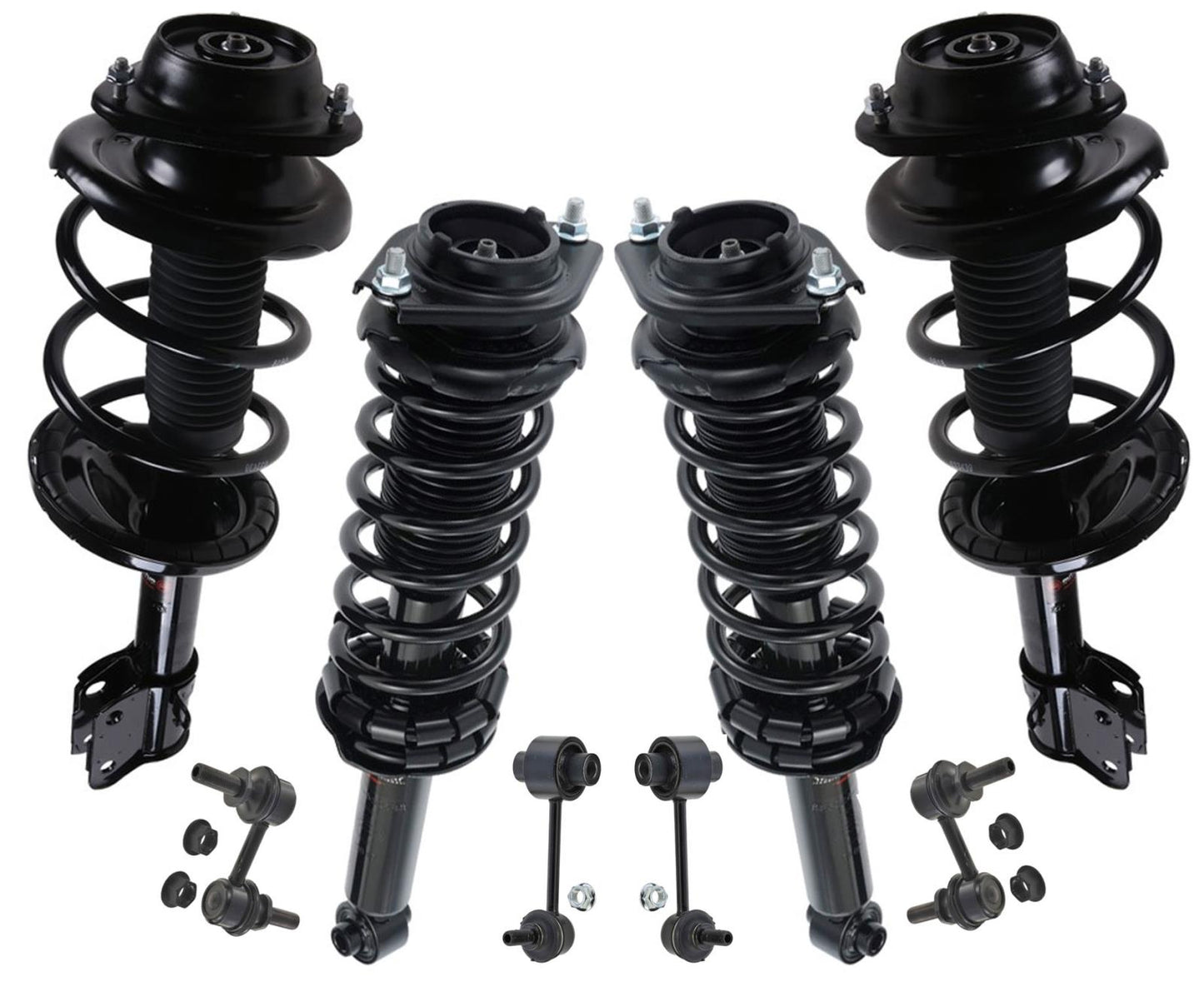 Front & Rear Complete Coil Spring Struts Fits for 10-12 Subaru Outback Wagon 8Pc