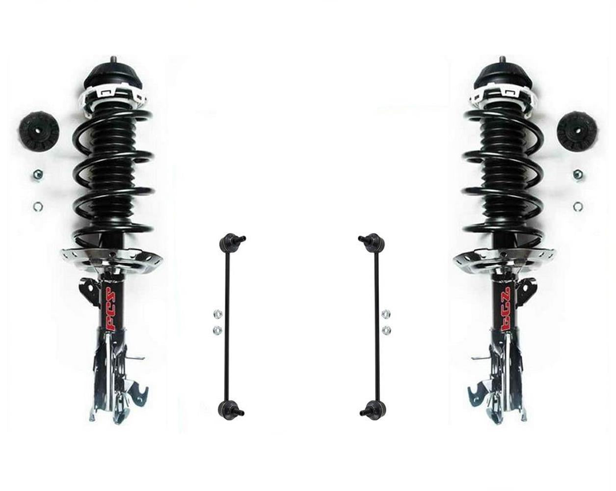 Front Spring Strut Assembly & Sway Bar Links Fits 2009-2013 Honda FIT