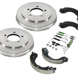 Rear Brake Drums Brake Shoes Spring Kit 4pc for Jeep Compass 2008-2016